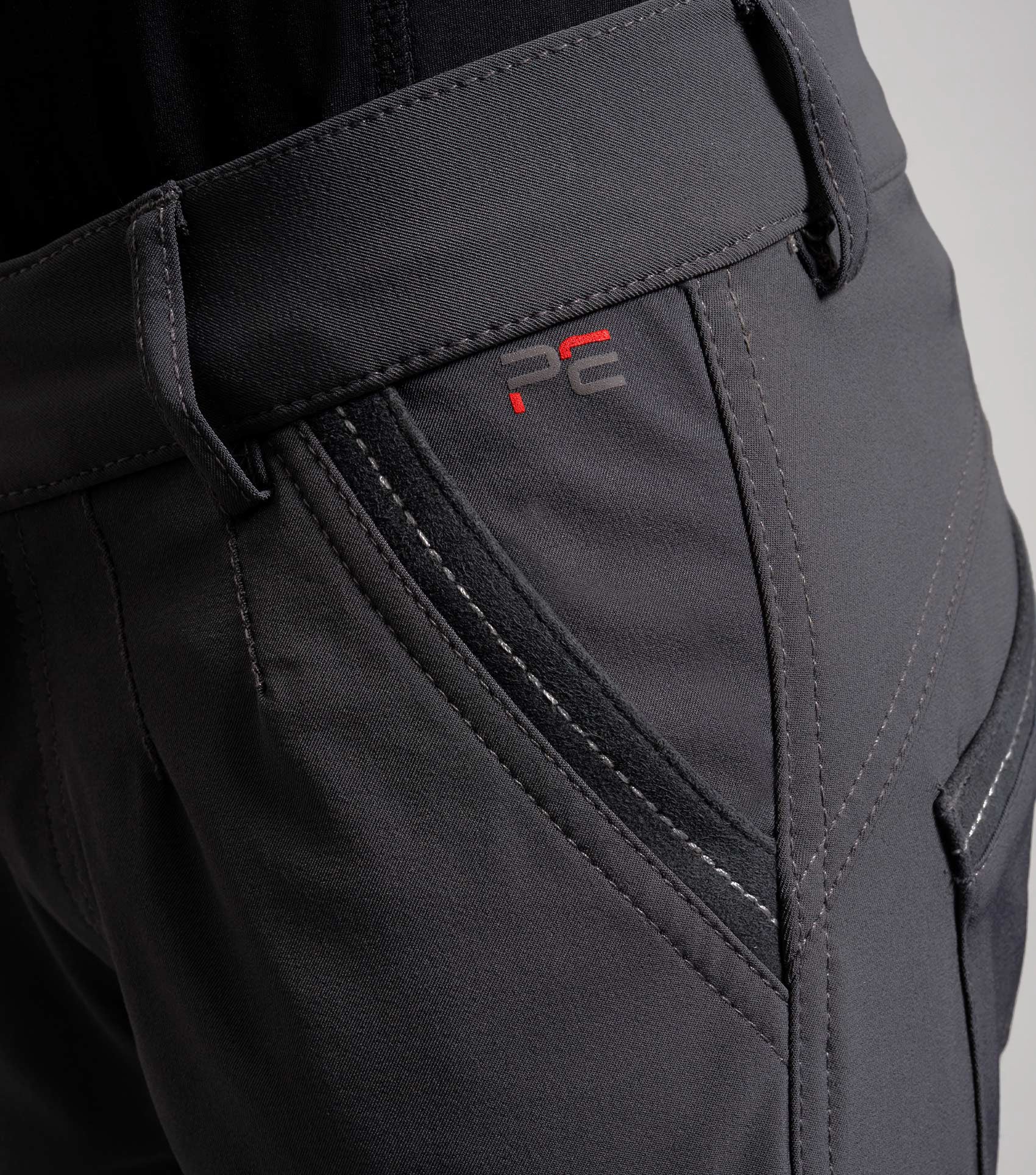 Premier Equine Gando Boys Gel Knee Riding Breeches Anthracite Grey