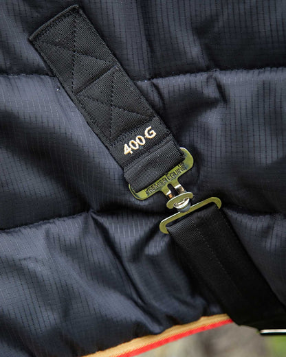 PREMIER EQUINE Garissa 400G Stable Rug Black Detail: Horse Bedding, Quilting, Buckle