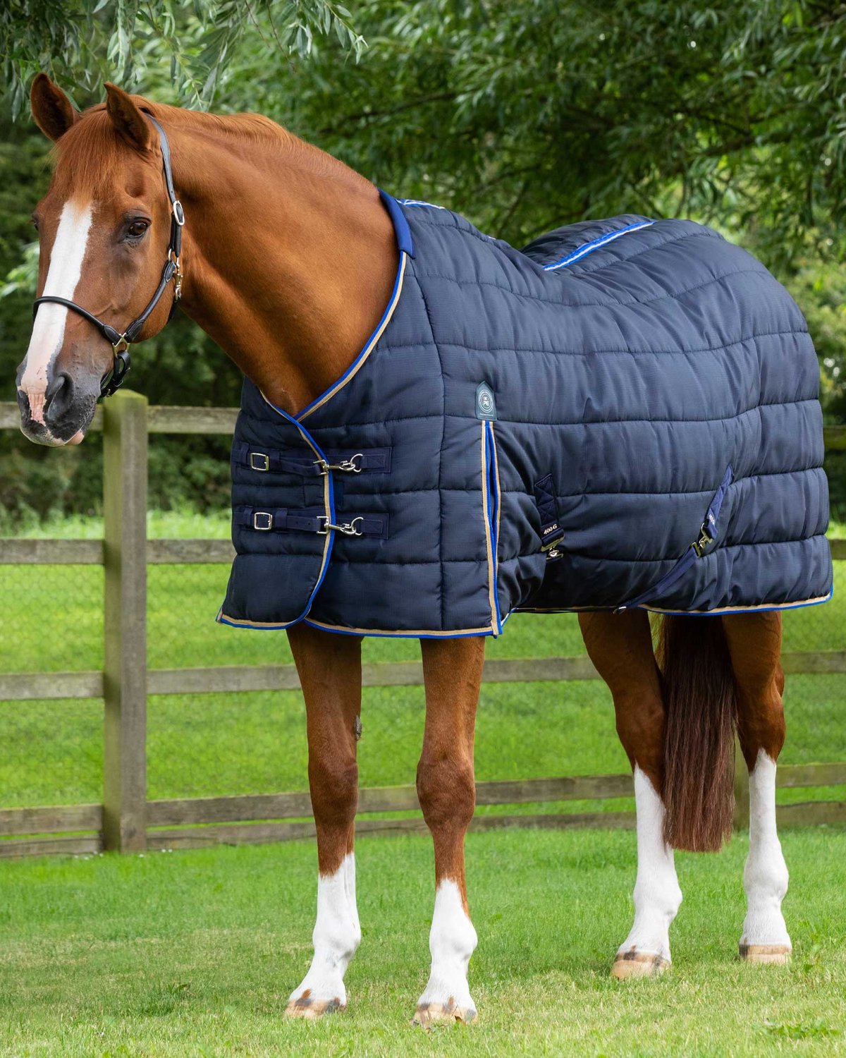 Premier Equine Garissa Navy 400g Heavyweight Stable Rug | Quilted Horse Blanket