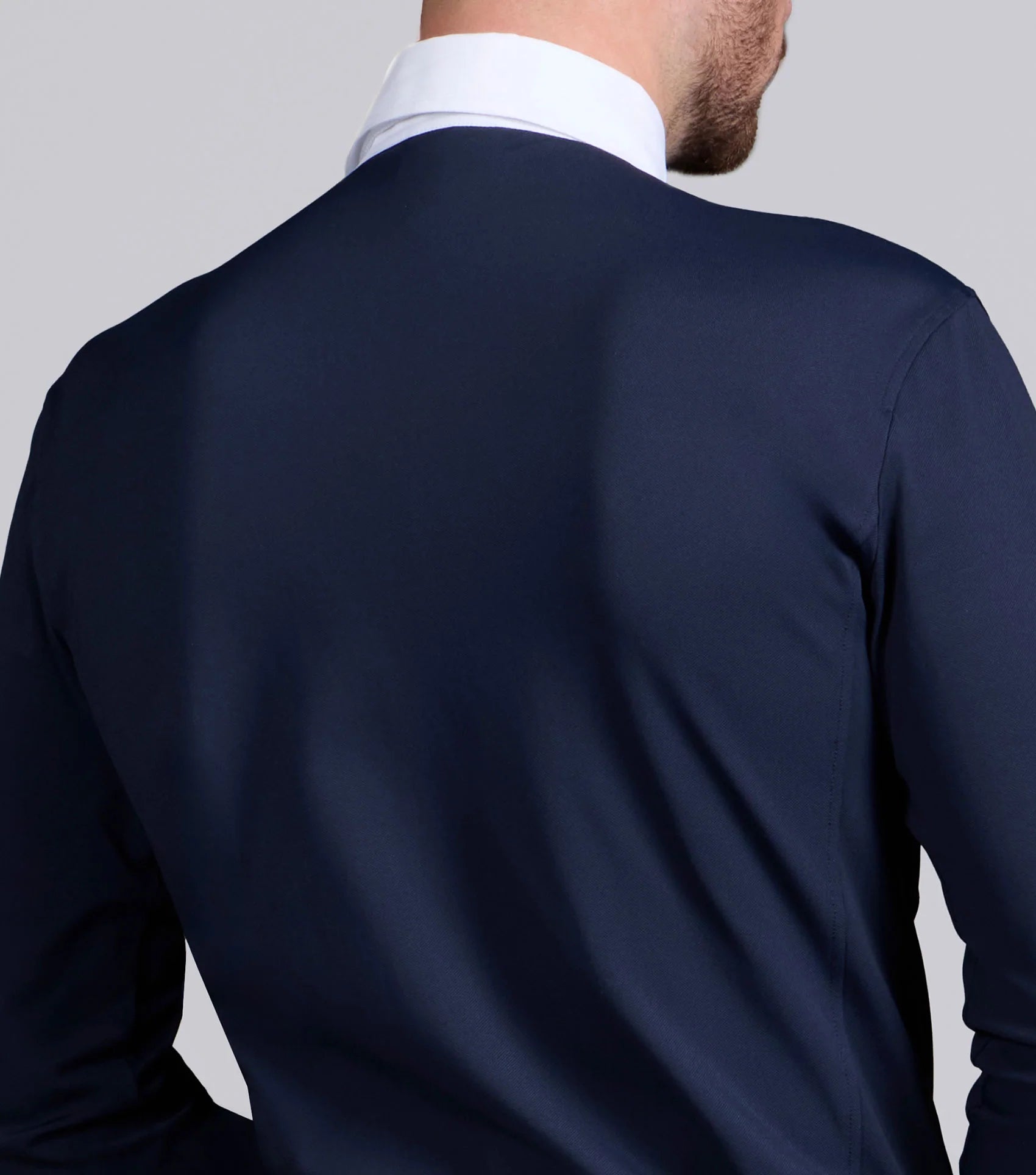 Premier Equine Giulio Men's Show Shirt - Navy Long Sleeve Equestrian Competition Top