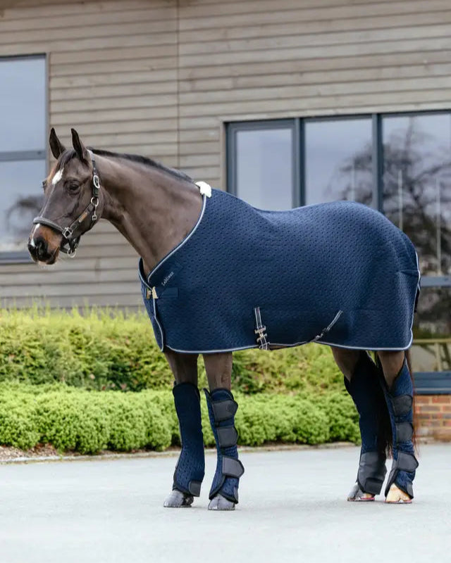 LeMieux Kudos 3D Mesh Travel Boots Navy - Equiflair Horse Leg Protection