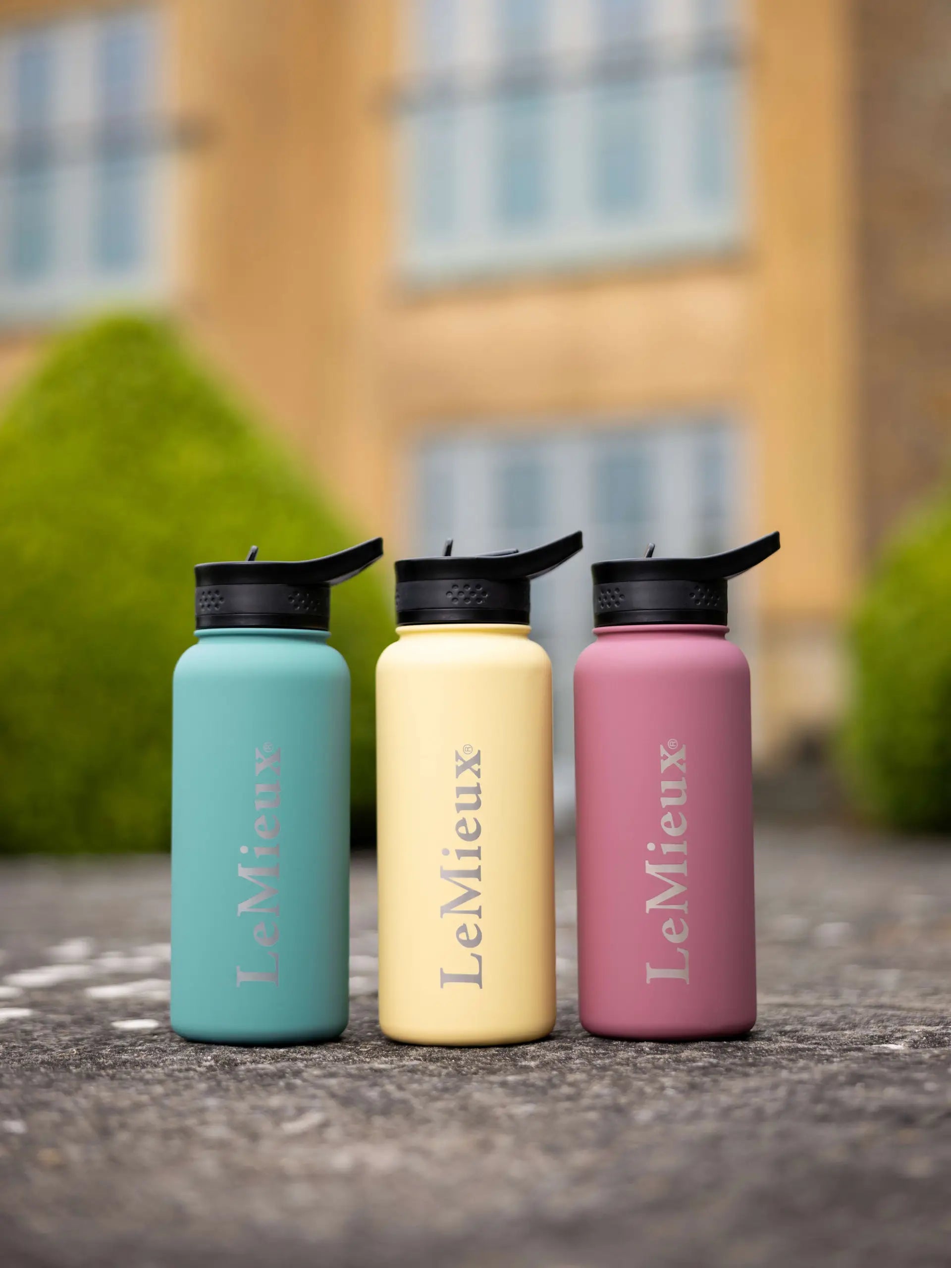 LeMieux Drinks Bottle Mimosa: Stainless Steel Hydration - Aqua, Yellow, Pink Water Bottles