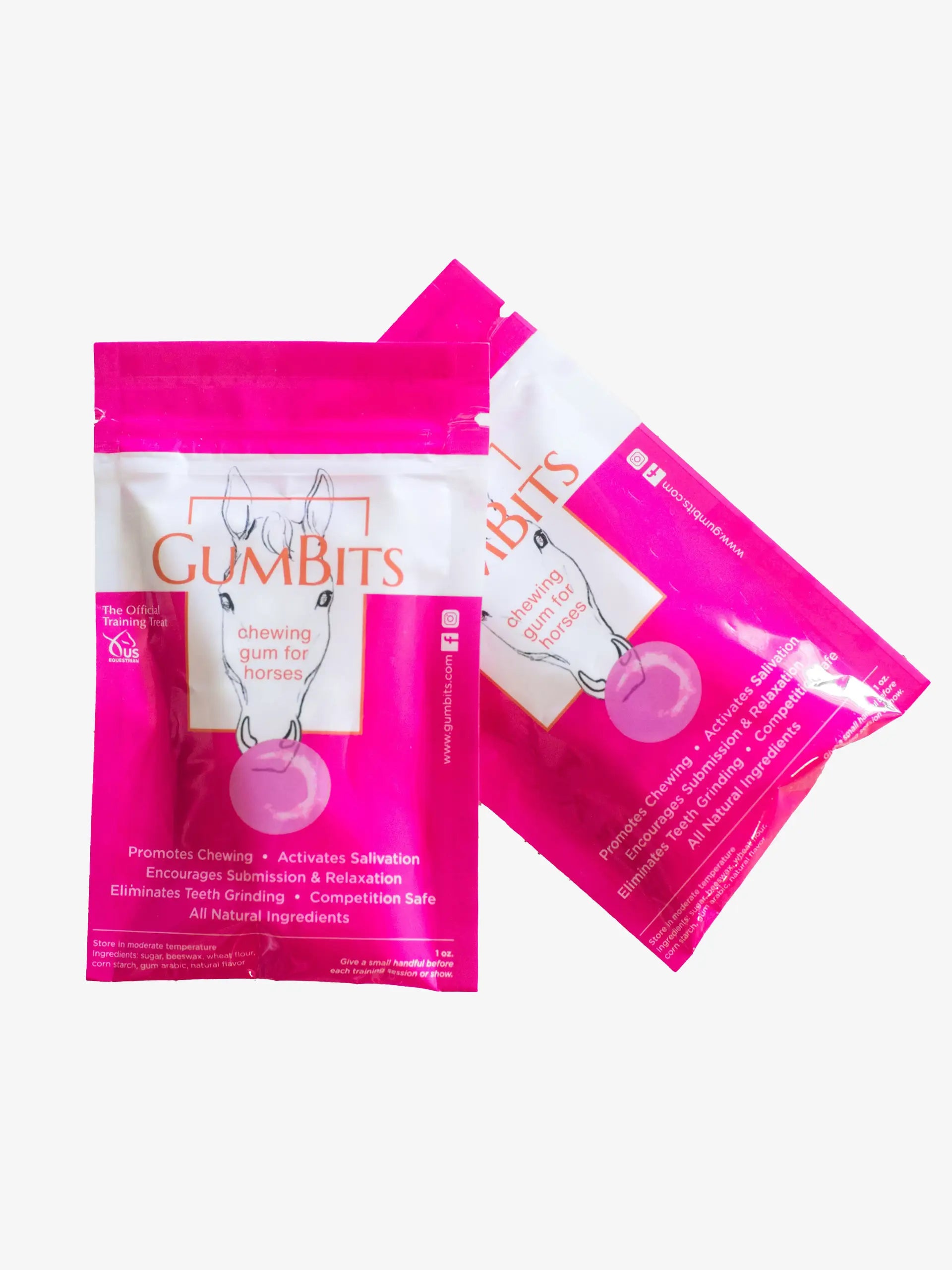 Gumbits: Horse Chewing Gum for Salivation & Relaxation