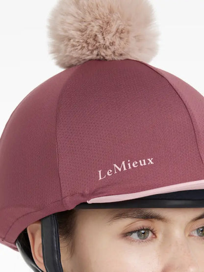 LEMIEUX Maria Mesh Hat Silk - Rosewood | Equestrian Helmet Cover | Equiflair
