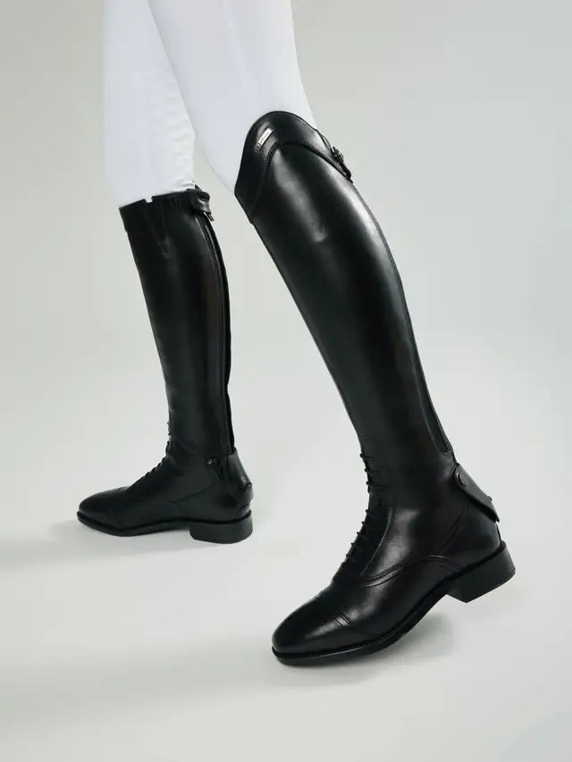 LeMieux Field Riding Boots Black Leather - Equestrian Riding Footwear for Women