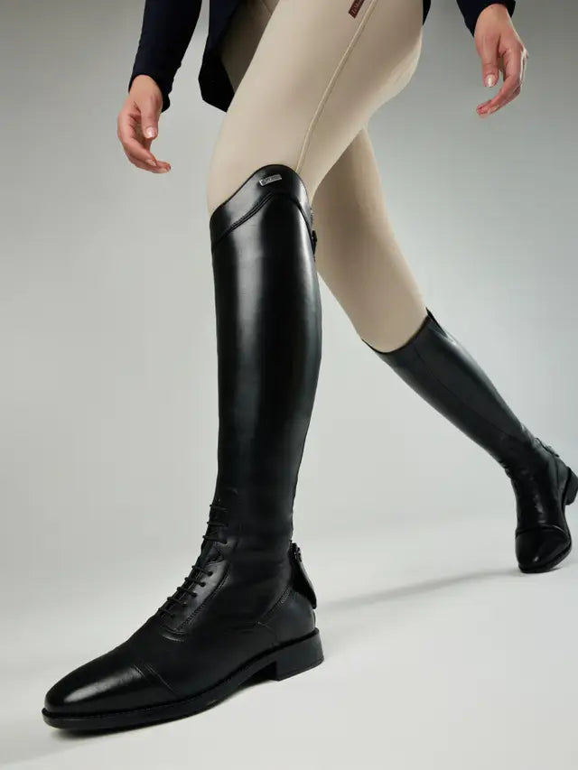 Lemieux Field Riding Boots Black - Equestrian Footwear, Premium Leather Riding Boots for Women, Horse Riding Boots