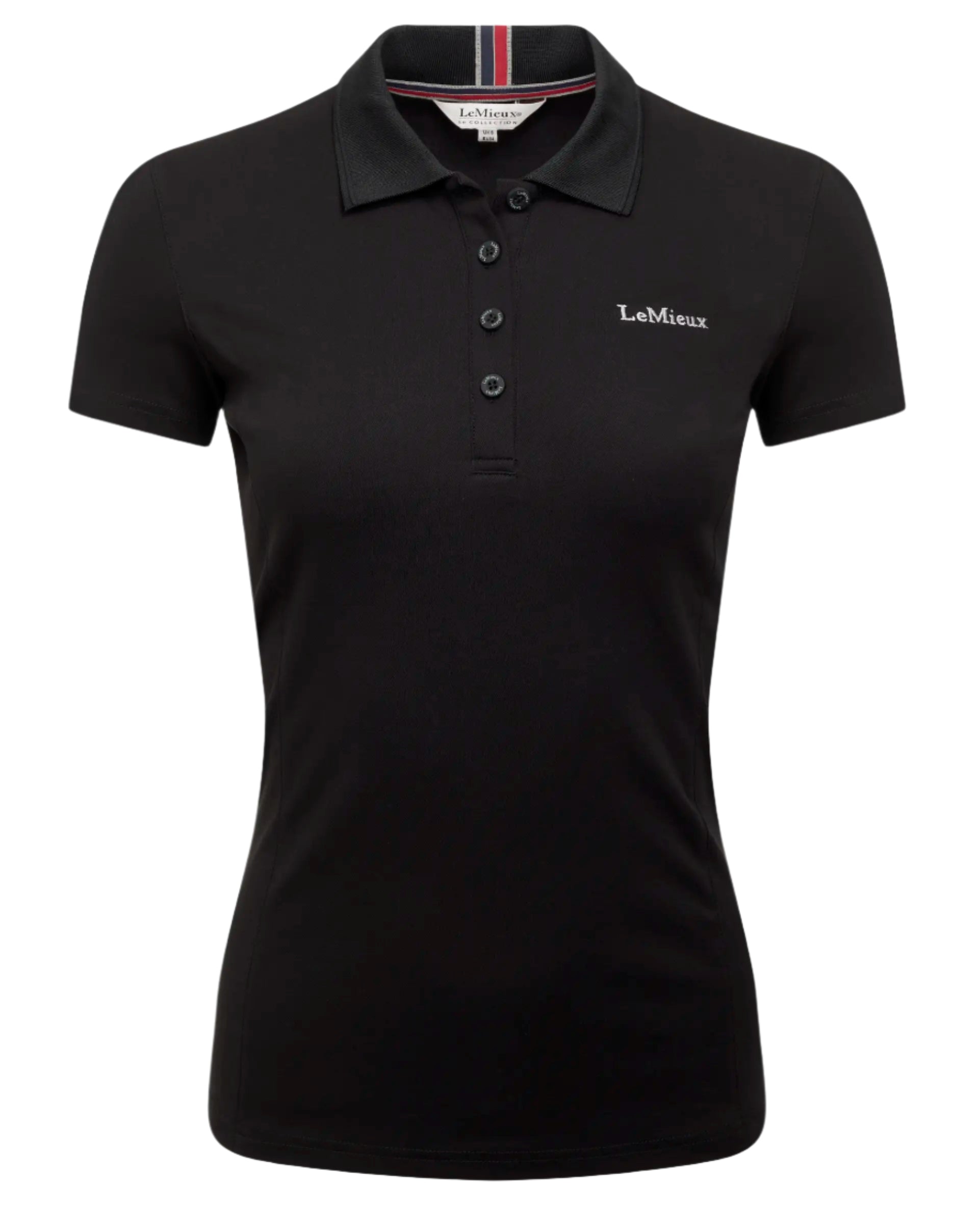 LeMieux Ladies Elite Polo Shirt II - Black Equestrian Top - Equiflair