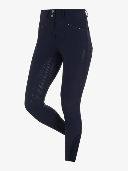 LeMieux Freya Pro Navy Riding Breeches: Equestrian Apparel, Full Seat Silicone Grip, Comfortable Four-Way Stretch