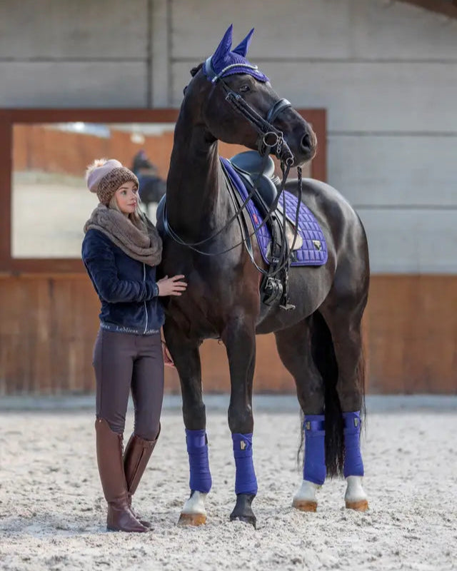 LeMieux Loire Memory Dressage Square Ink Blue
