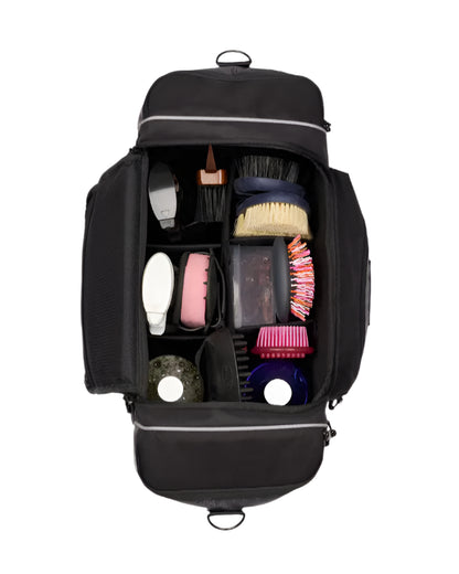Black Horse Grooming Kit Pro with Brushes and Tools - Equiflair Organizer