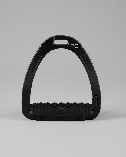 Premier Equine Intego Duo Black Safety Stirrups: Advanced Equestrian Gear for Riders