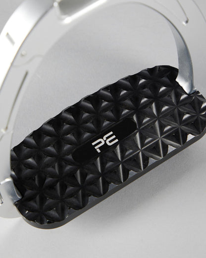 Premier Equine Intego Duo Safety Stirrups: Silver Equestrian Stirrups with Anti-Slip Tread for Horse Riding Safety