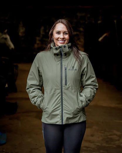EQUIDRY Iris Warm Waterproof Riding Jacket Women's Green