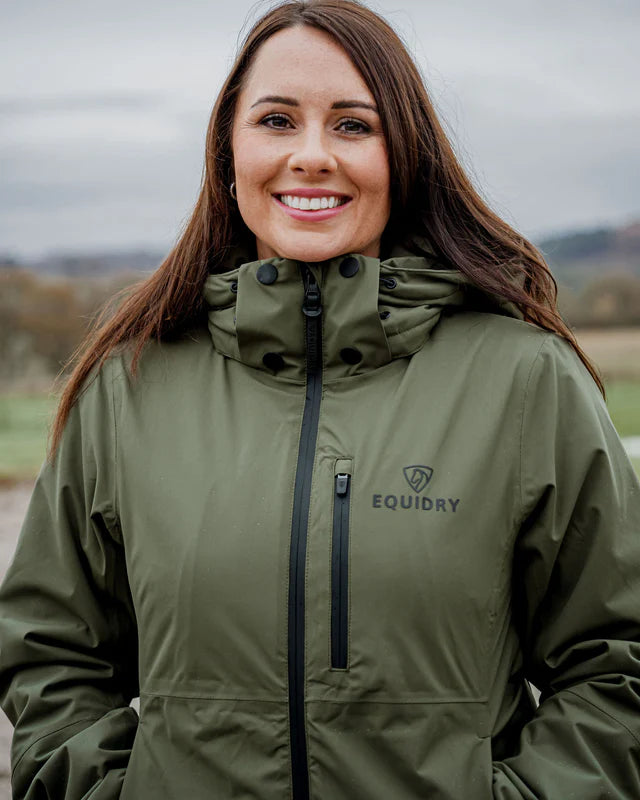 EQUIDRY Iris Warm Waterproof Riding Jacket Women's Green