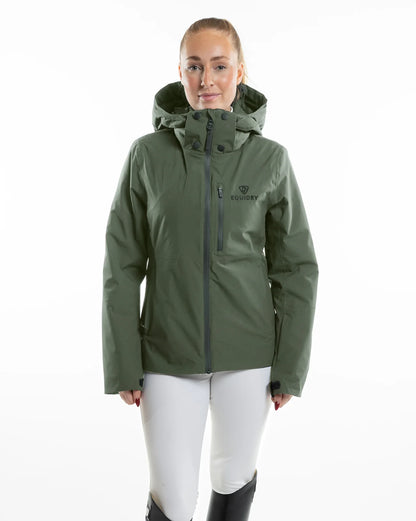 EQUIDRY Iris Warm Waterproof Riding Jacket Women's Green