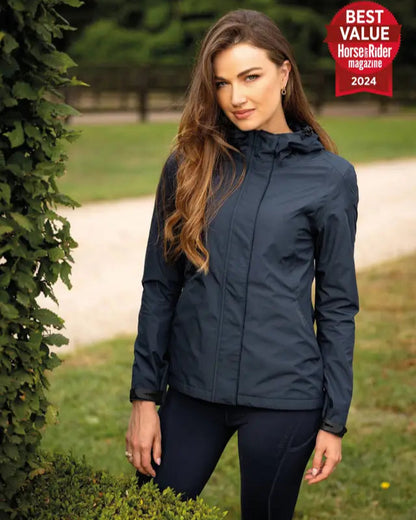LeMieux Isla Navy Waterproof Jacket: Short, Breathable Riding Coat - Equiflair