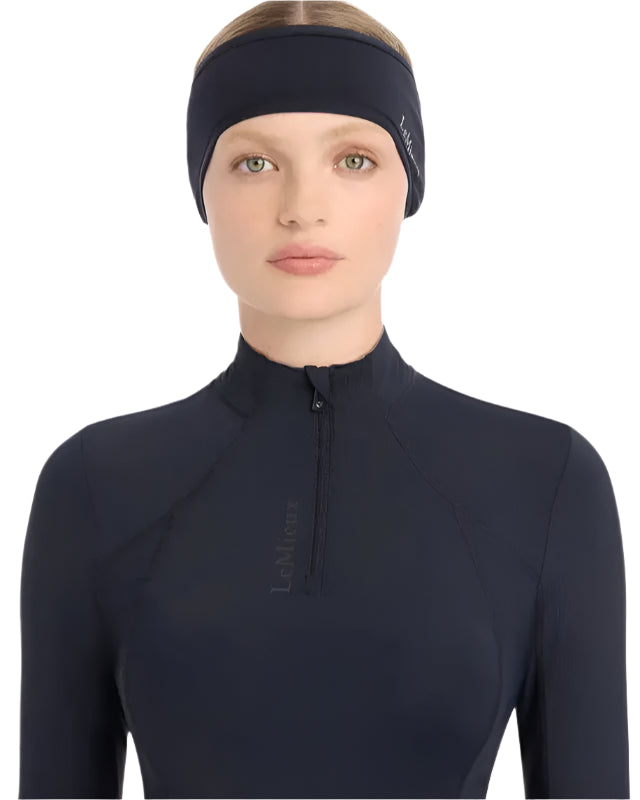LeMieux Ear Warmer Headband Indigo - Warm, Comfortable & Riding Hat Compatible | Equiflair