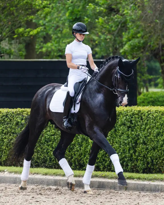 LeMieux Suede Dressage Square White