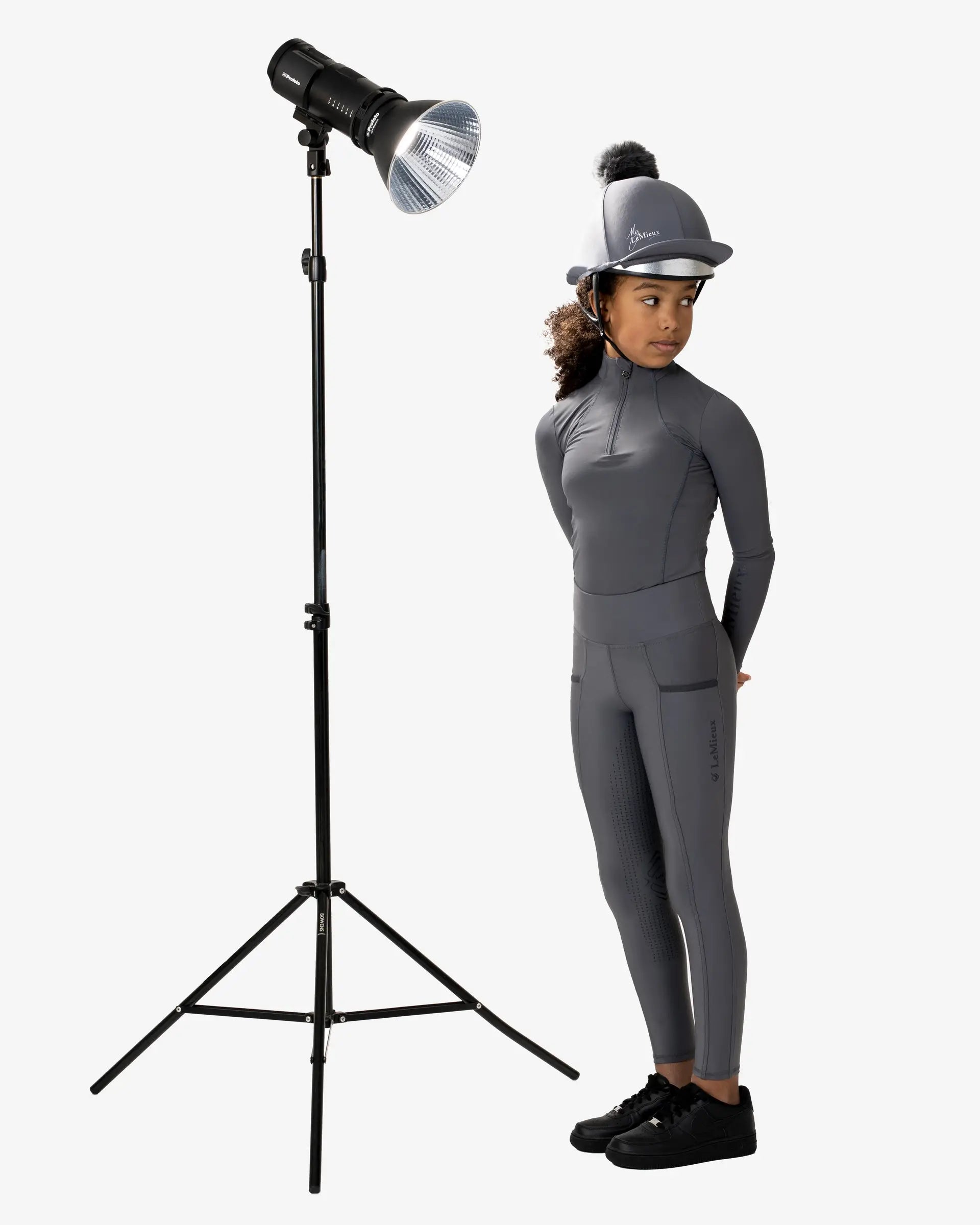 LeMieux Young Rider Pull On Breeches Slate