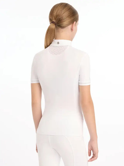 LEMIEUX Young Rider Belle White Show Shirt - Equestrian Apparel, Riding Top