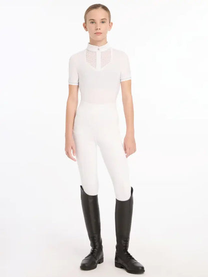 Lemieux Young Rider Belle Show Shirt - White | Equestrian Show Apparel - Equiflair Saddlery