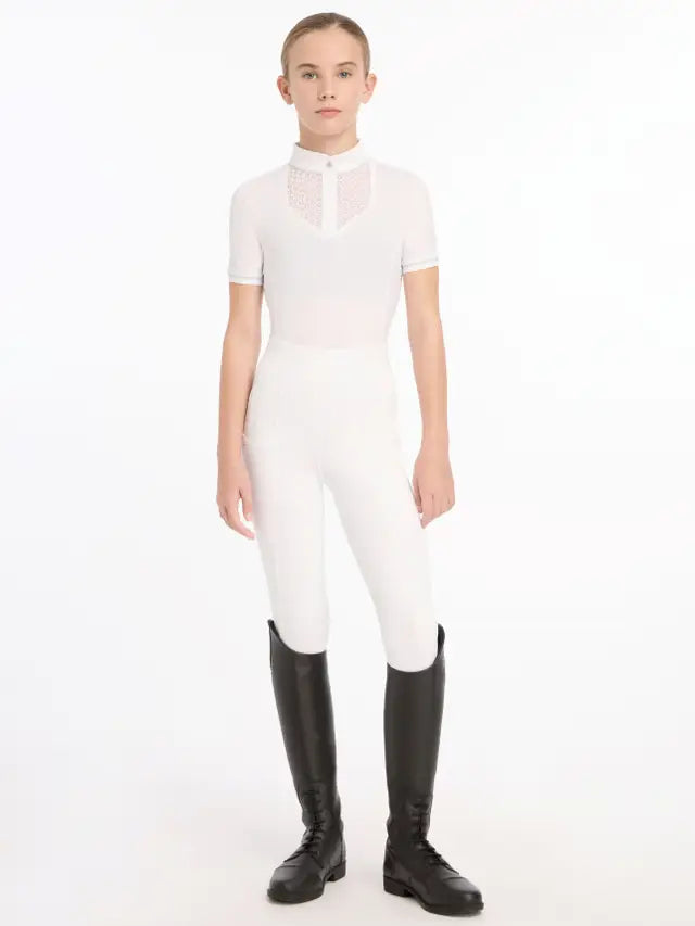 Lemieux Young Rider Belle Show Shirt - White | Equestrian Show Apparel - Equiflair Saddlery