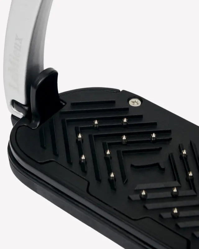 LeMieux Vector Control Stirrups: Black Equestrian Safety Stirrups with Aluminum Frame & Grip Tread for Horse Riding