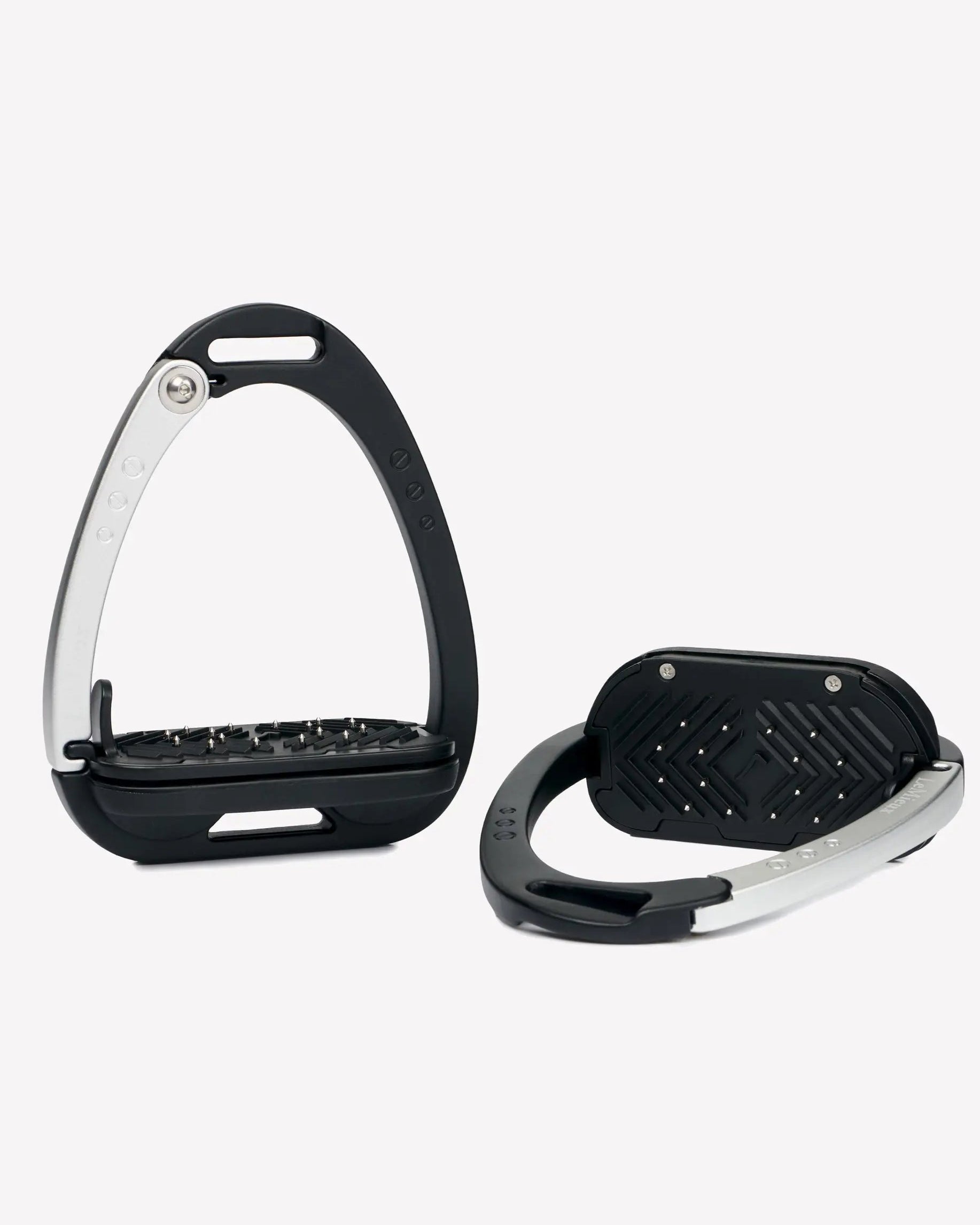 LeMieux Vector Control Stirrups - Black/Aluminum - Horse Riding Safety Stirrups