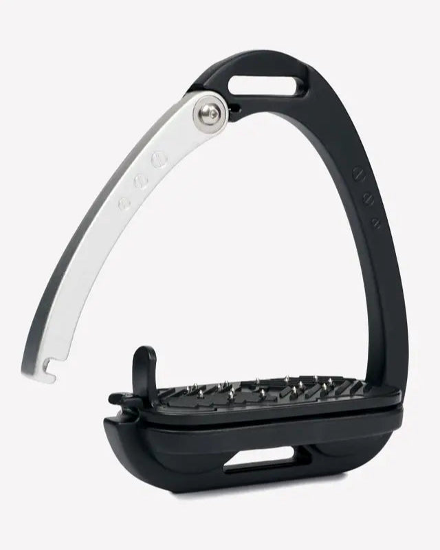 LeMieux Vector Control Stirrup Black/Aluminum: Equestrian Safety Stirrup by Equiflair