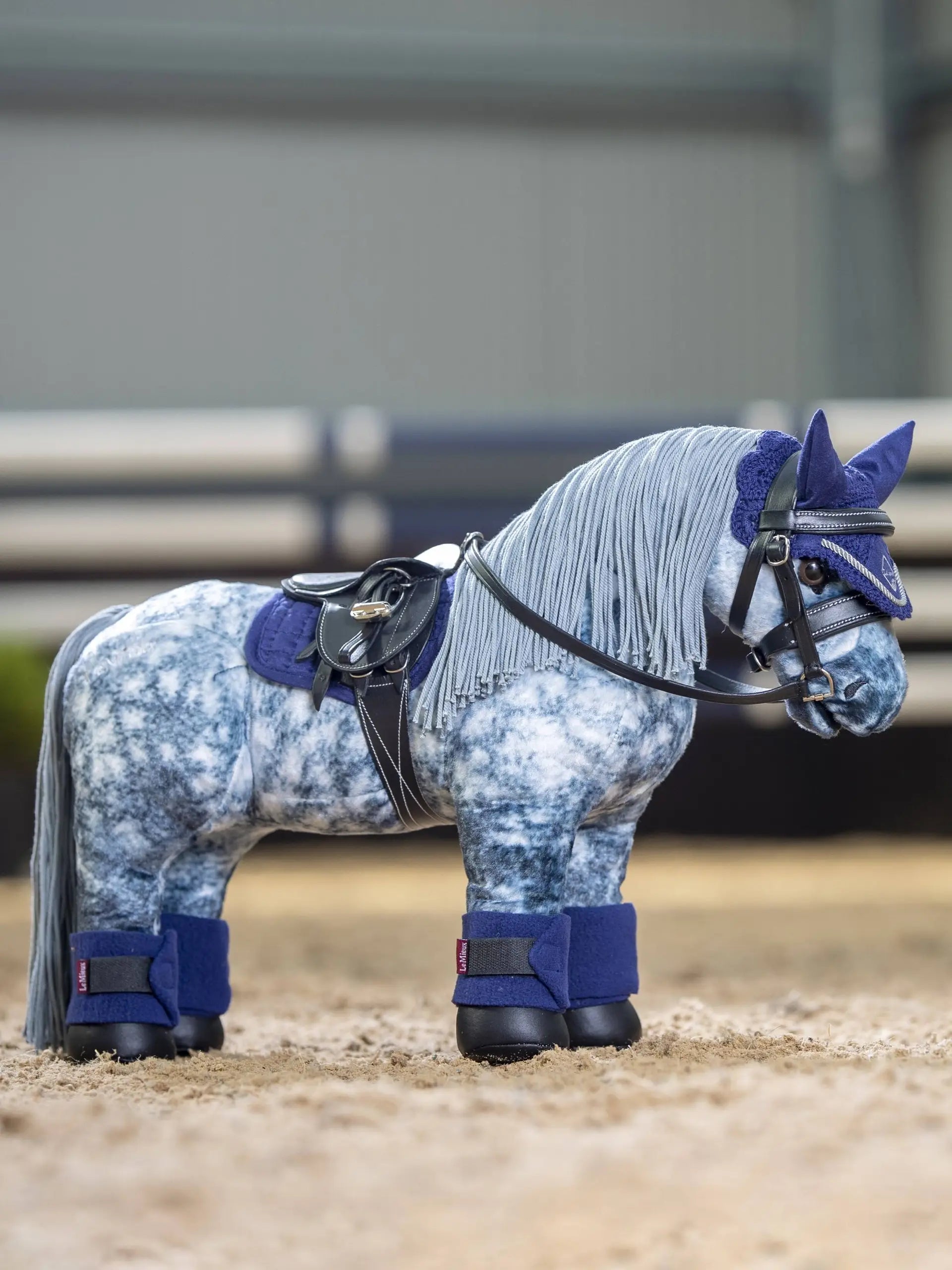 LeMieux Toy Pony Pad in Ink Blue: Miniature Saddle Pad for Kids Equestrian Play