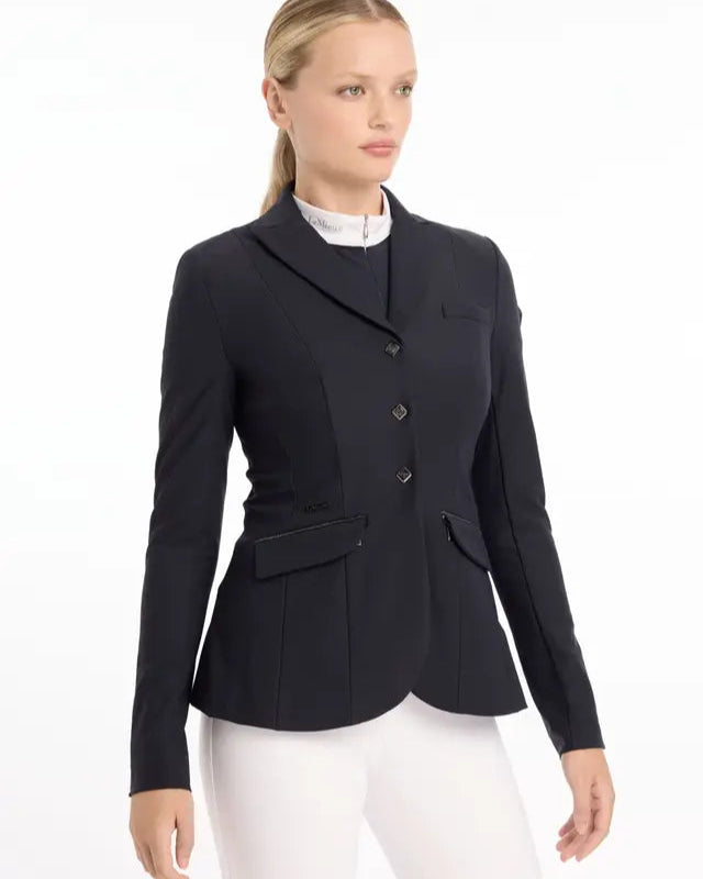 LeMieux Dynamique Navy Show Jacket: Breathable, Stretchable Competition Coat for Equestrian Riders