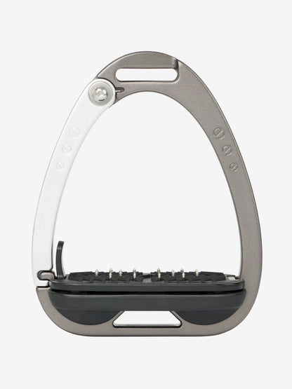 LeMieux Vector Control Safety Stirrups - Carbon/Silver Equestrian Stirrups for Horseback Riding | Equiflair