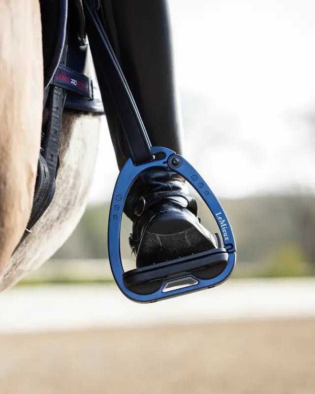 LeMieux Vector Control Safety Stirrups - Navy | Equiflair