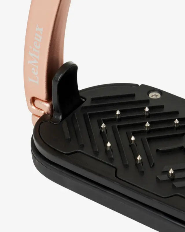 LeMieux Vector Control Stirrup - Rose Gold Equestrian Safety Stirrups with Grip, Horse Riding Equipment, Equestrian Accessories