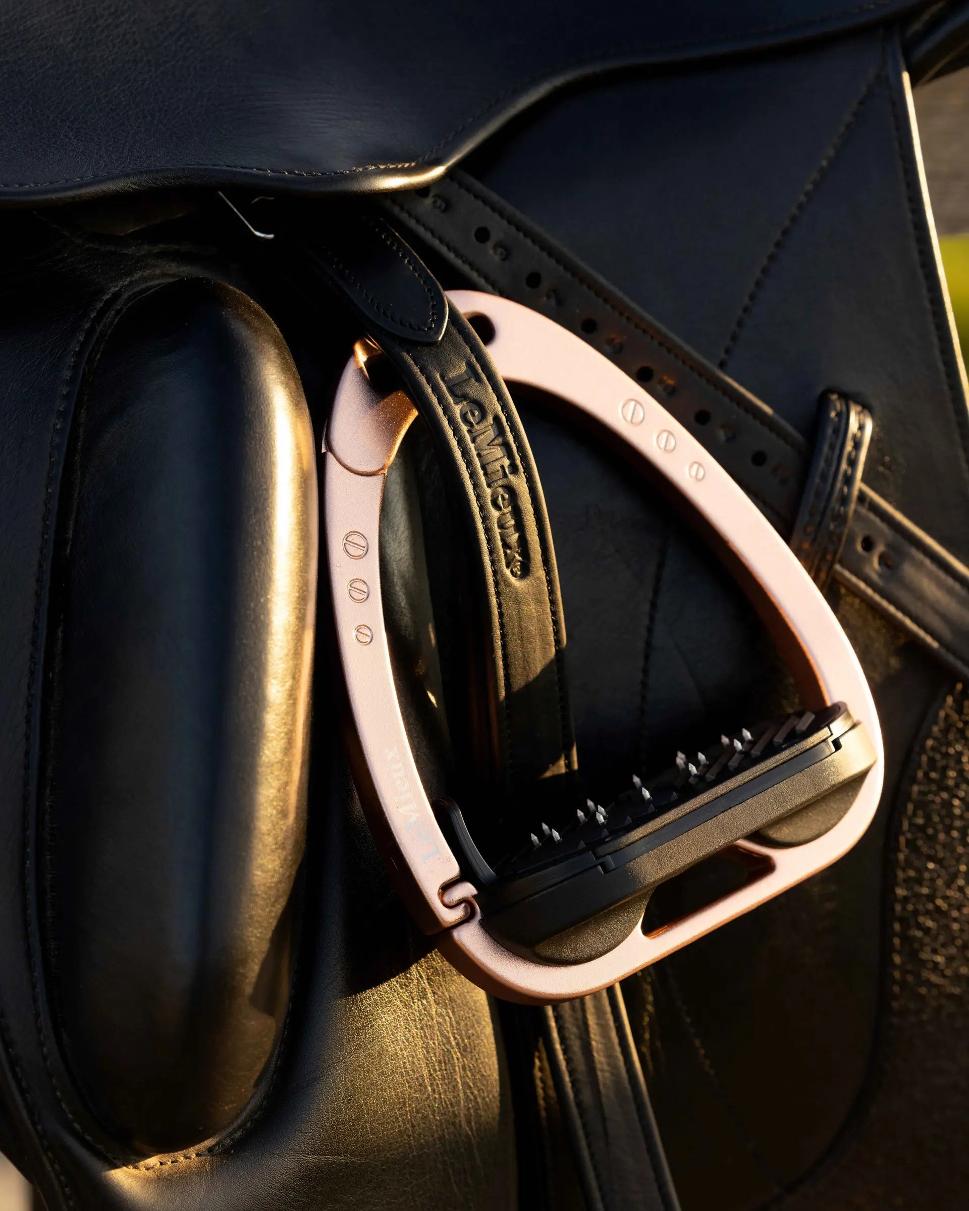 LEMIEUX VECTOR CONTROL STIRRUP ROSE GOLD at Equiflair | Premium Equestrian Stirrups