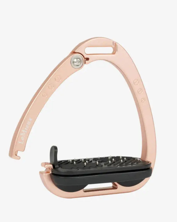 LEMIEUX VECTOR CONTROL STIRRUP ROSE GOLD - Equestrian Safety Stirrups
