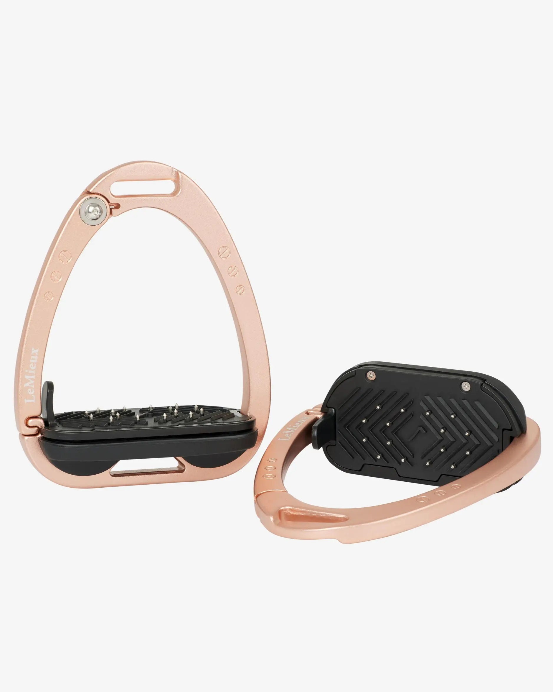 LeMieux Vector Control Stirrups Rose Gold Equestrian Safety Stirrups