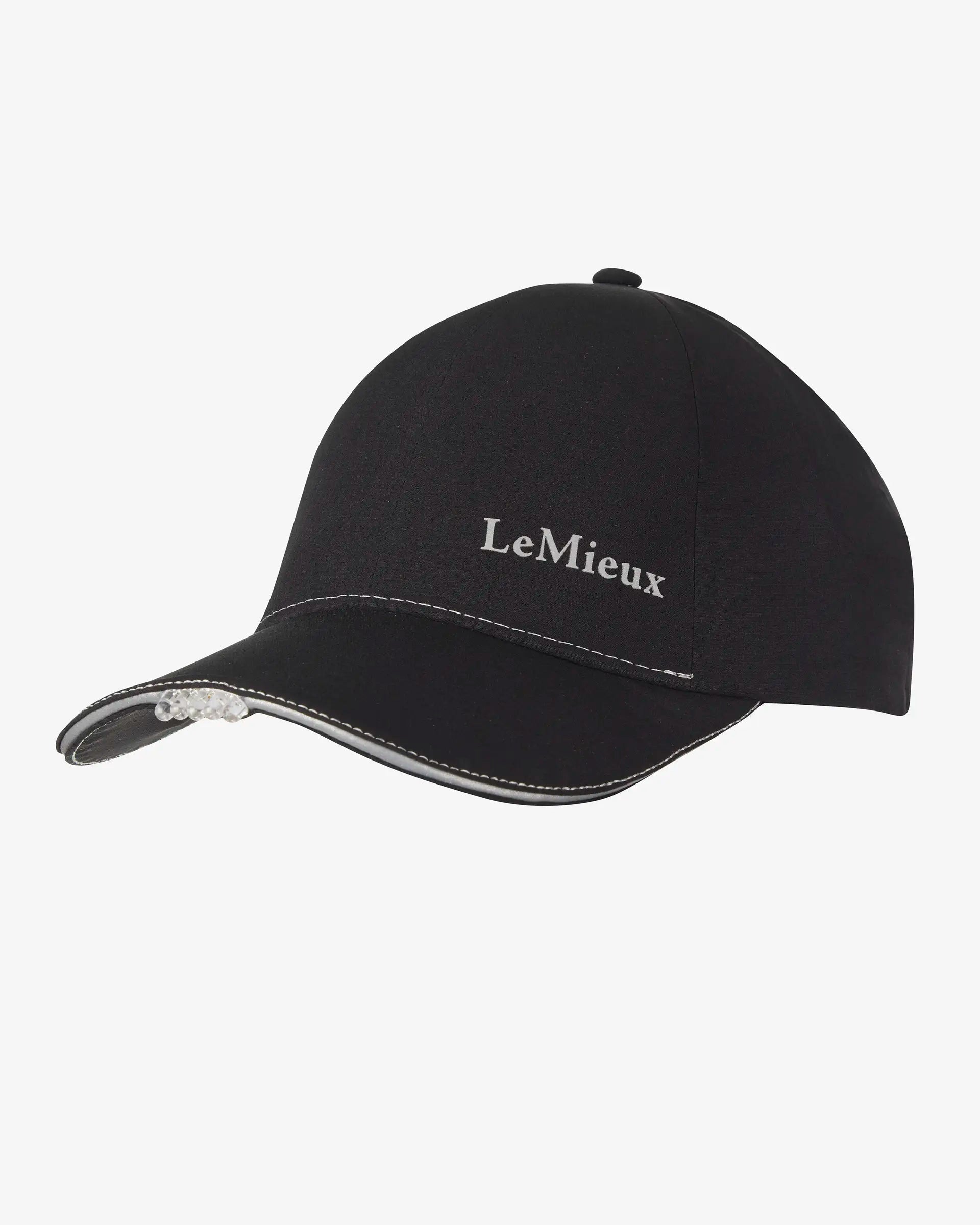 LeMieux Torch Cap Black | Equestrian Riding Hat with Built-in LED Light