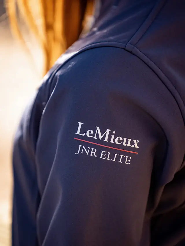 LeMieux Young Rider Elite Soft Shell Jacket Navy - Equiflair Equestrian Apparel