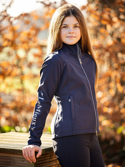 LEMIEUX Young Rider Elite Soft Shell Jacket Navy - Equestrian Apparel for Girls - Equiflair