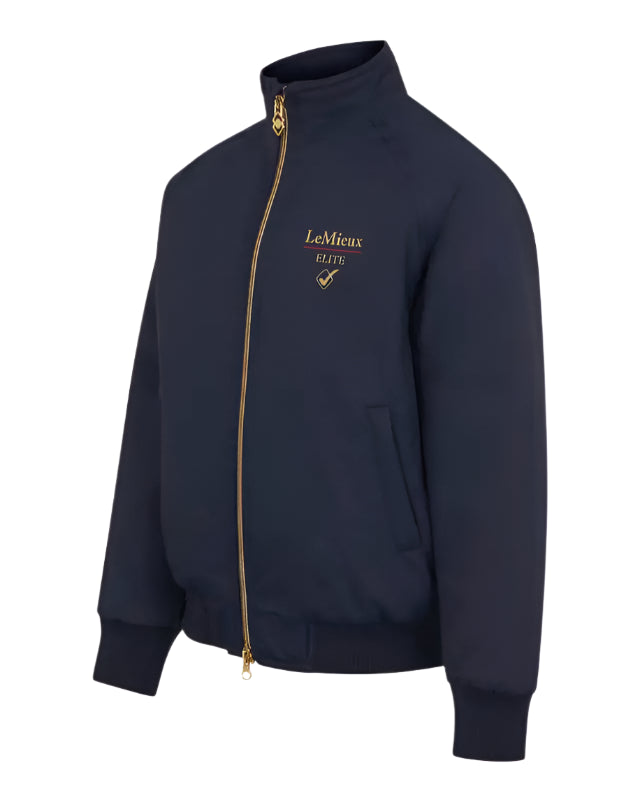 Lemieux Mini Elite Team Jacket - Navy Waterproof Kids Riding Jacket for Equestrian Activities and Outdoor Fun.