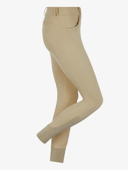 LE MIEUX Amara II Beige Riding Breeches with Full Seat Silicone Grip - Equestrian Apparel