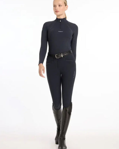 LEMIEUX MIA Mesh Long Sleeve Base Layer Black | Equestrian Riding Apparel | UV50+ Sweat-Wicking Top