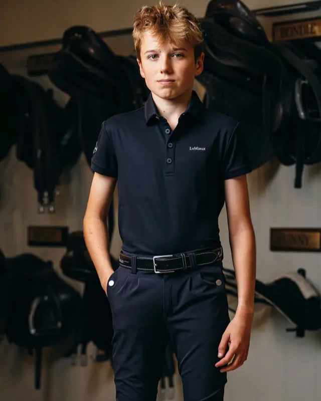 LEMIEUX Young Rider Boys Breech NAVY - Comfortable and Stylish Riding Apparel for Boys