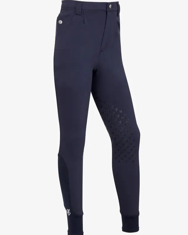 LeMieux Young Rider Boys Breech - Navy. Comfortable & Stretchable Boys Riding Breech.