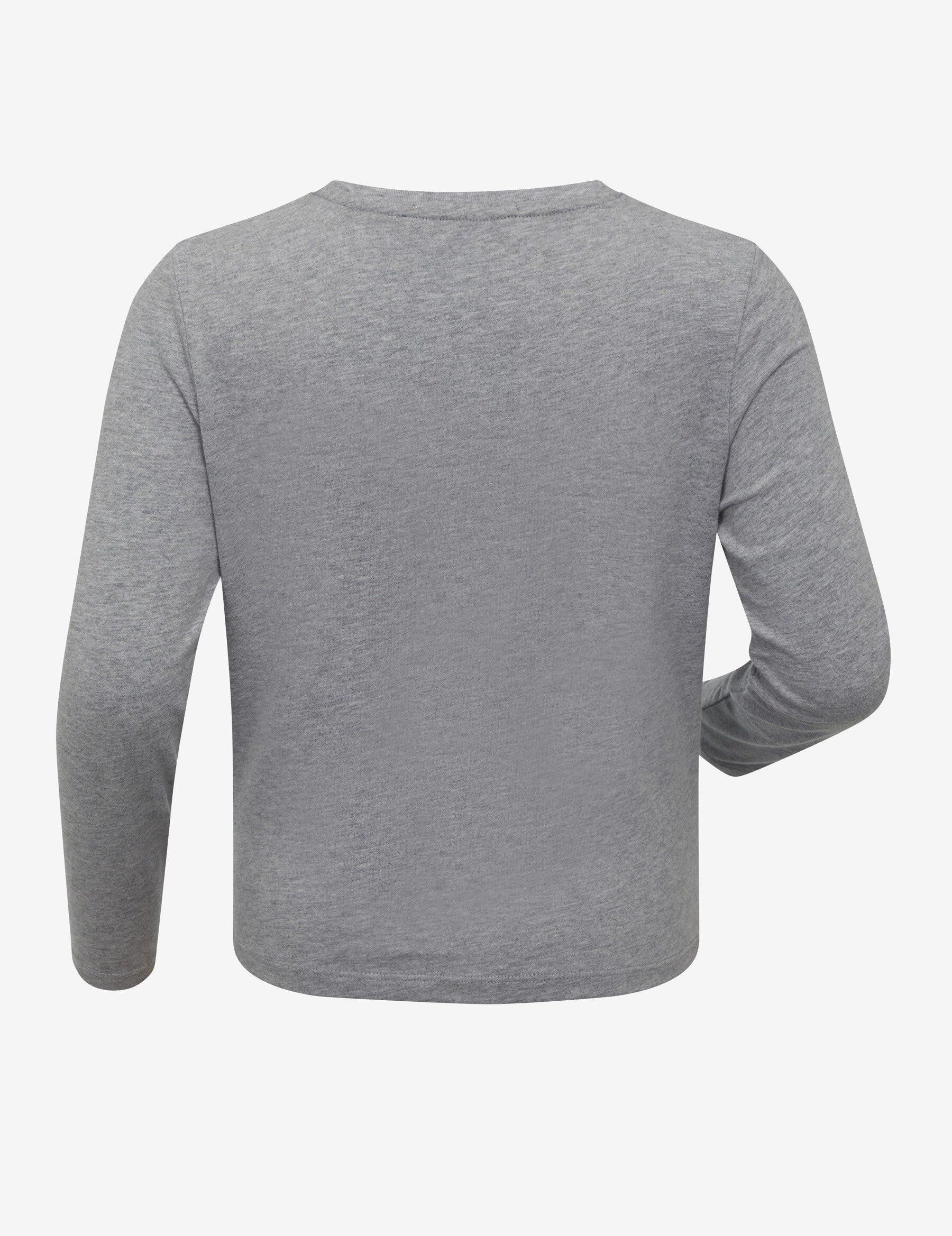 Lemieux Mini Jamie Grey Long Sleeve Top for Kids - Soft Cotton Equestrian Apparel