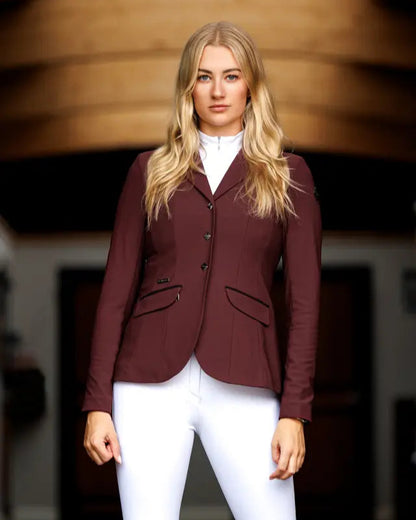 LeMieux Dynamique Burgundy Show Jacket: Performance Equestrian Apparel
