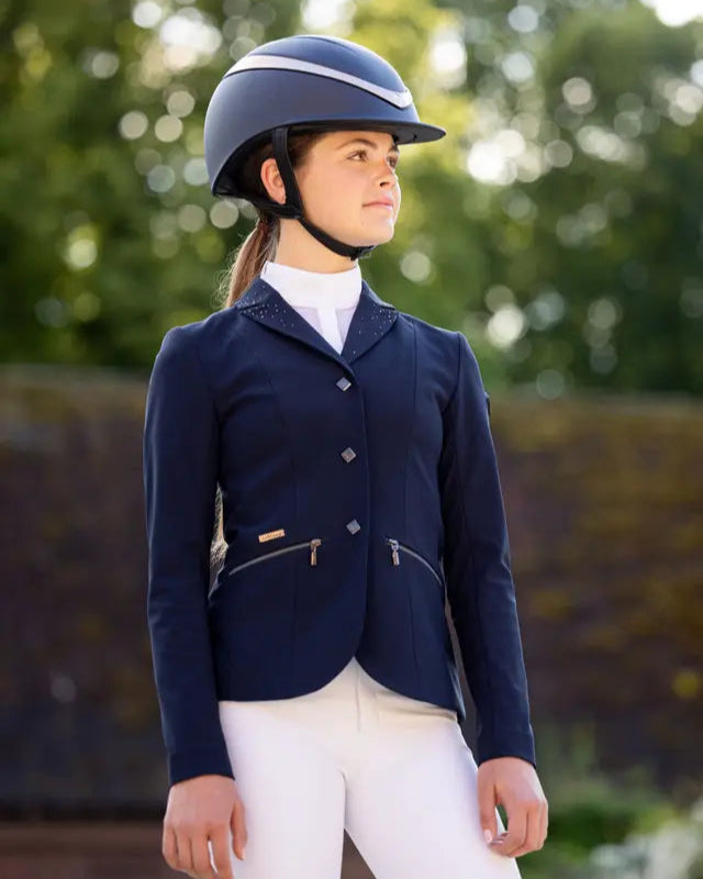 LeMieux Junior Pro Show Jacket Navy Equestrian Riding Apparel | Equiflair