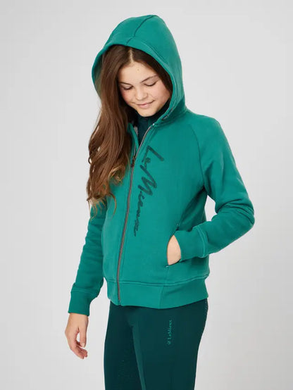 LeMieux Young Rider Sherpa Lined Hollie Hoodie Evergreen