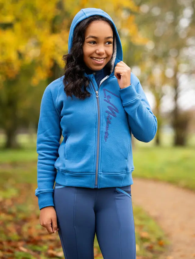 LeMieux Young Rider Sherpa Lined Hollie Hoodie Atlantic